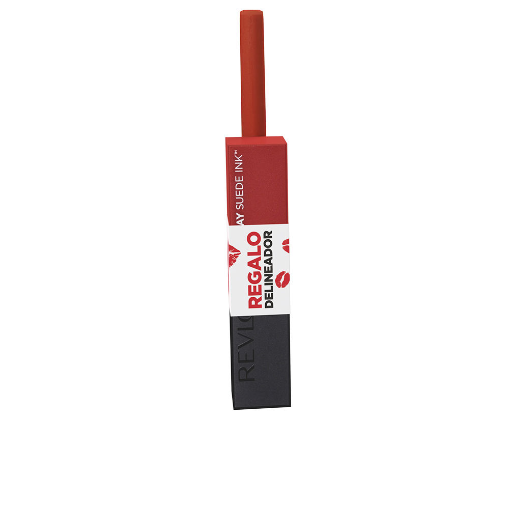 REVLON ColorStay Suede Ink Estuche 2 pz - Barra de labios In Charge + Perfilador de labios Mauve