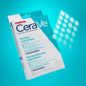 CERAVE Parches Anti-Granos con 3 Ceramidas Esenciales y Niacinamida – Resultados en 3 Horas (22 u)
