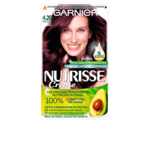 GARNIER NUTRISSE CREME Coloración Permanente 100% Cobertura - Tono 4.26 Violín (3U)