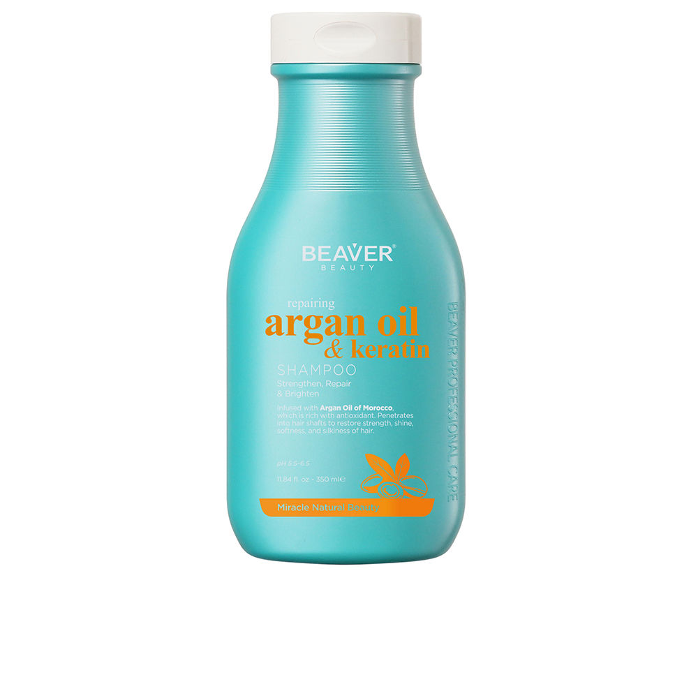 BEAVER Argan Oil & Keratin Champú Reparador 350 ml