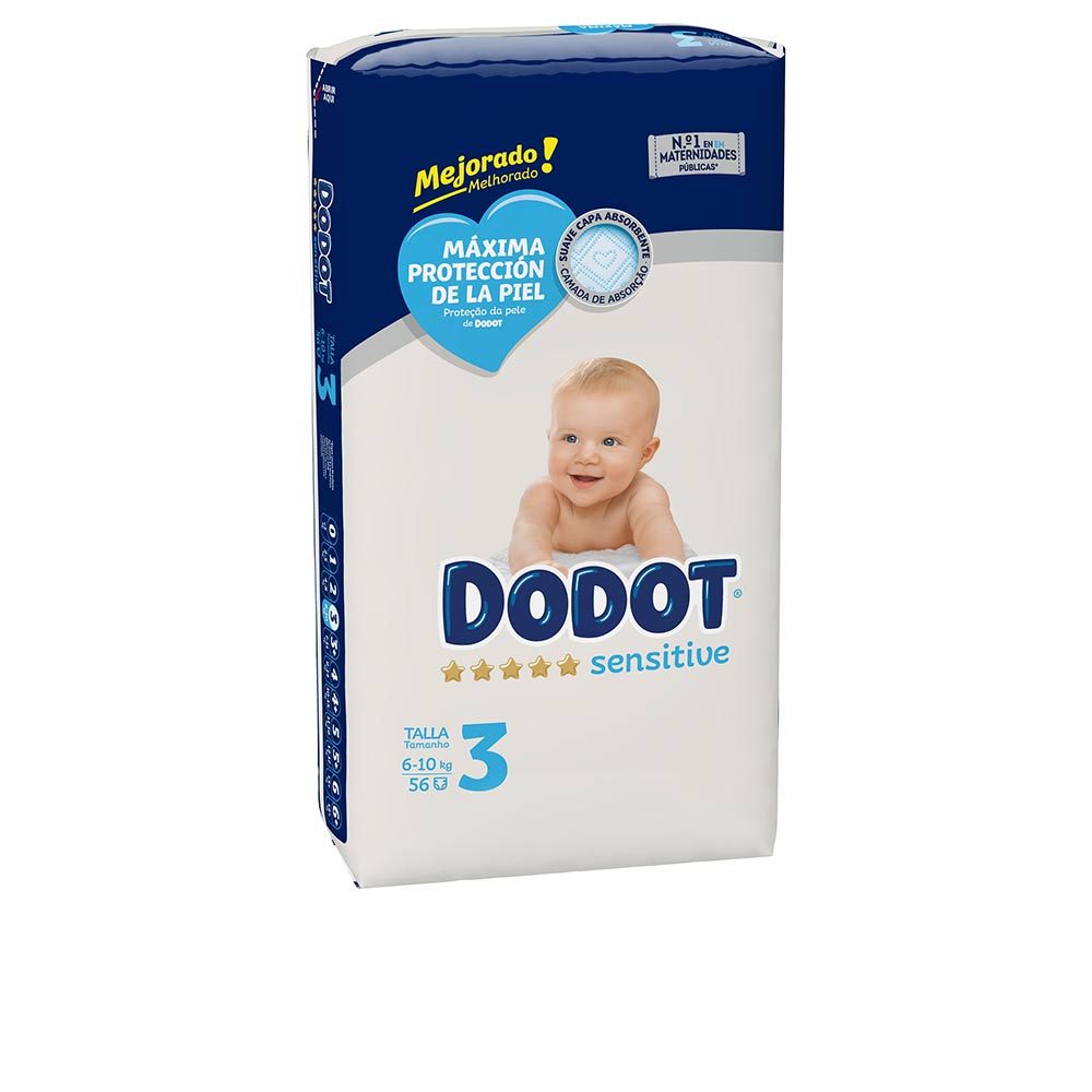 DODOT SENSITIVE Pañales Talla 3 (6-10 kg) 56 uds