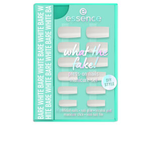 ESSENCE WHAT THE FAKE! UÑAS POSTIZAS ESTUCHE #04-Bare White 6 pz