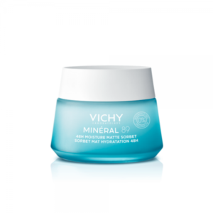 VICHY MINÉRAL 89 Gel Sorbete Mate Hidratante 48H con Ácido Hialurónico 50 ml