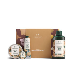 THE BODY SHOP Small Shea Estuche 4 pz: Manteca corporal 50 ml, Manteca labial 10 ml, Bálsamo de manos 30 ml, Crema de ducha 250 ml