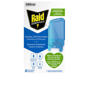 RAID Trampa LED antiinsectos sin insecticida con 2 recambios