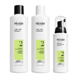 NIOXIN Sistema 2 - Kit de Tratamiento para Cabello Natural con Debilitamiento Avanzado (3 Unidades)