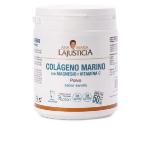 ANA MARÍA LAJUSTICIA Colágeno Marino con Magnesio + Vitamina C Sabor Sandía, Polvo 350 g