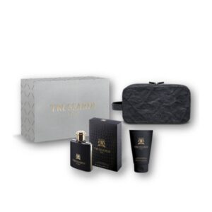 TRUSSARDI UOMO Estuche 3 pz – Eau de Toilette vaporizador 100 ml, Gel de ducha 100 ml y Bálsamo para después del afeitado 200 ml