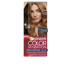 GARNIER COLOR SENSATION Tinte Rubio Luminoso Sin Decoloración para Cabello Oscuro – Louro Café 5 U