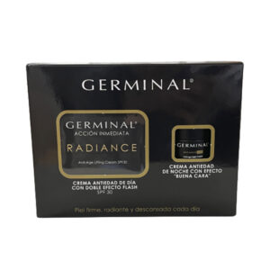 GERMINAL Crema de Día Acción Inmediata Radiance Lote 2 pz – Crema Día 50 ml + Crema Noche 15 ml