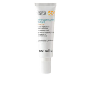 SENSILIS Photocorrection [HA 50+] Fluido con Color Hidratante y Antiarrugas SPF50+ 50 ml