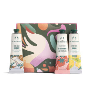 THE BODY SHOP Hand Care Trio Estuche 3 pz: 2 bálsamos de manos 30 ml + crema de manos 30 ml