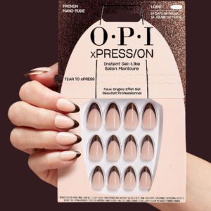OPI xPRESS/ON - Colección What's Your Mannitude: Uñas Artificiales #French Mani-tude, 30 u