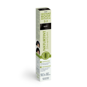 NATURTINT Instant Root Retouch - Retocador Temporal de Canas 2 en 1, #Black, 10 ml