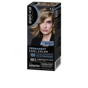 SYOSS Permanent Cool Color 7.5 Rubio Medio Ceniza 1 ud