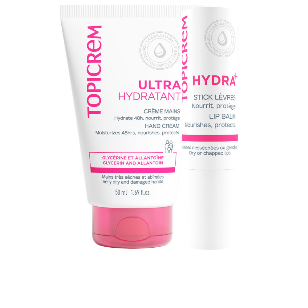 TOPICREM UH Crema de Manos 50 ml + Bálsamo Labial 4 g - Pack de 2 Unidades