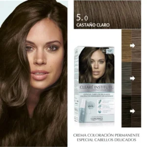 CLEARÉ INSTITUTE Colour Clinuance Retocador Instantáneo para Canas, Raíces y Cejas, Castaño Claro 10 ml