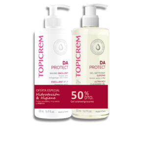 TOPICREM DA PROTECT BÁLSAMO EMOLIENTE 500 ML + GEL LIMPIADOR 500 ML PACK 2 pz