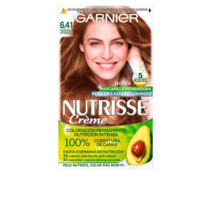 GARNIER NUTRISSE CREME coloración permanente 100% cobertura #6.41-marrón intenso 3 u