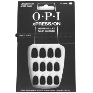 OPI xPRESS/ON Uñas Artificiales Tonos Icónicos Lincoln Park After Dark – 30 Uñas