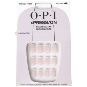 OPI xPRESS/ON Uñas Artificiales Nail Art – Manicura Francesa, 30 Uñas