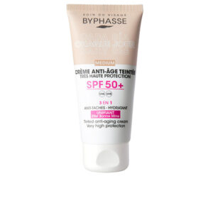 Byphasse Crema Facial Antiedad con Color SPF50+ (Medium) 50 ml
