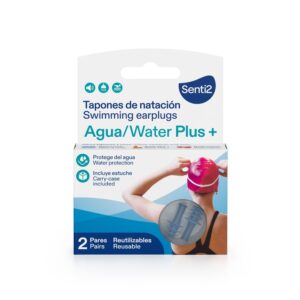 Senti2 Agua Plus+ Tapones de Natación 2 Unidades
