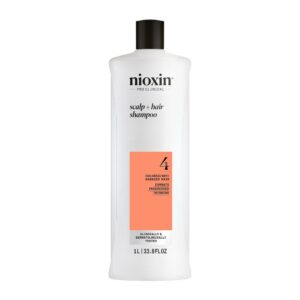 Nioxin System 4 - Champú para Cabello Teñido y Dañado con Debilitamiento Avanzado - 1000 ml