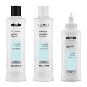 Nioxin SCALP RECOVERY – Kit Anticaspa para Cuero Cabelludo Descamado y con Picor (3 unidades)