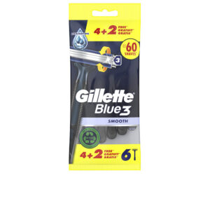GILLETTE BLUE 3 Cuchillas de Afeitar Desechables - 6 Unidades