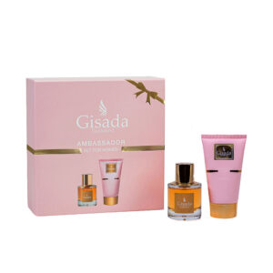 GISADA Ambassador Woman Estuche 2 pz – Eau de Parfum Vaporizador 50 ml + Gel de Ducha 100 ml