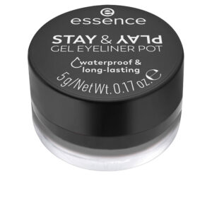 ESSENCE STAY & PLAY Eyeliner Gel en Tarro #01-Black 5 gr