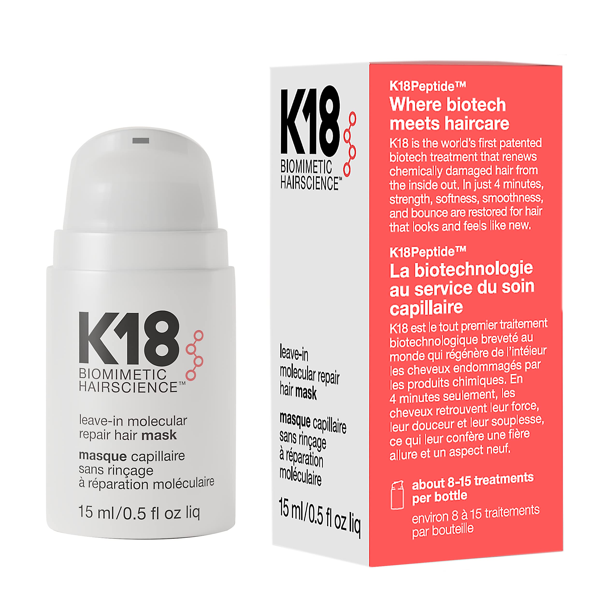K18 LEAVE-IN REPAIR MASK 15ML